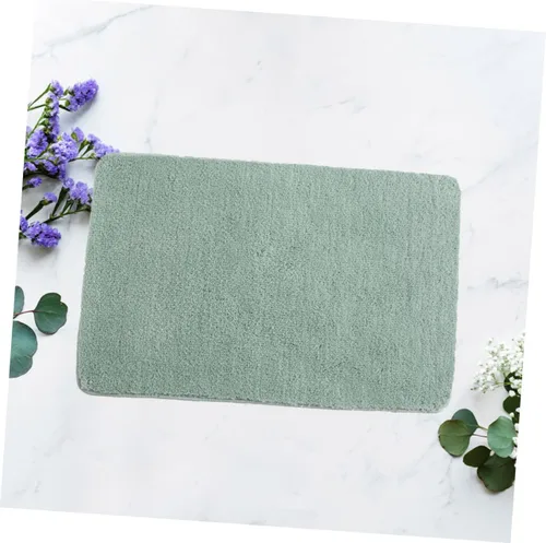 Miniatura 8 de Alfombras de baño de terciopelo verde pastel alfombra antideslizante resistencia absorbente secado rápido lavable a máquina