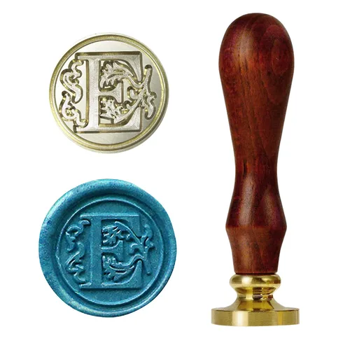 Miniatura 9 de AMOCO Sello de cera de latón, letra C, estilo retro vintage, 1 pulgada de diámetro, juego de 30
