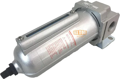Miniatura 3 de 1/2 "NPT Heavy Duty Filtro de partículas de grado industrial/trampa de agua para líneas de aire comprimido de compresor de aire, 5u con cuenco