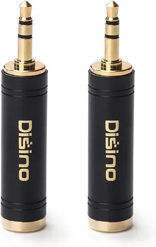 Miniatura 6 de Adaptador de auriculares de 0.138 in a 1/4 pulgadas, mini conector macho de 1/8 pulgadas a conector hembra de 1/4 pulgadas, adaptador estéreo