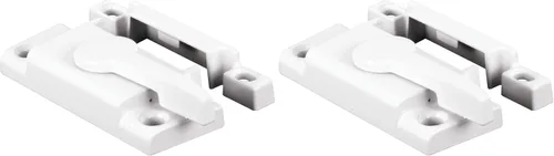 Prime-Line F 2554 - Cerradura de ventana de acción de leva fundida a presión con lengüetas de alineación, color blanco (paquete individual) (paquete