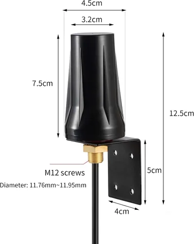 Miniatura 2 de Antena celular 4G LTE SMA/TS9 compatible con Netgear Nighthawk M1 MR1100 LB1120 LM1200 Verizon Jetpack MiFi AirCard AT&T T-Mobile Hotspot Sprint 4G