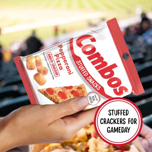 Miniatura 7 de COMBOS Cheese Snacks - Paquetes de bocadillos horneados de pretzel de pizza de pepperoni, bocadillos de galletas de queso, bolsa de 6.3 onzas