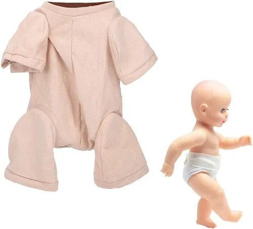 Miniatura 2 de Zerodis Kit de tela para muñeca de bebé recién nacido, accesorio de cuerpo de tela de alta simulación, suministros para hacer muñecas de 3/4 y 3/4