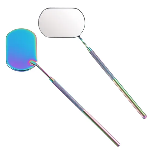 Miniatura 8 de Pretty memory Espejo grande para pestañas, espejo para pestañas de acero inoxidable, espejo de maquillaje para suministros de extensión de pestañas