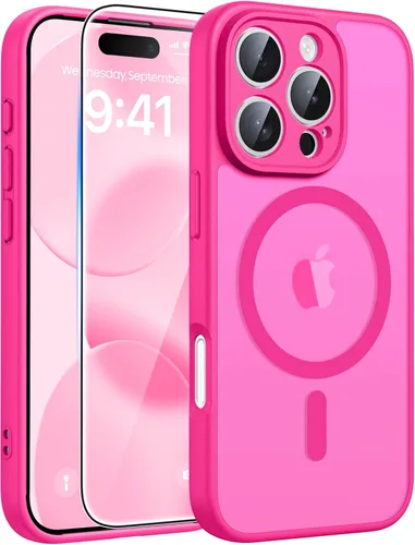 Miniatura 273 de FNTCASE - Funda para iPhone 16 Pro: magnética, mate, translúcida, de grado militar, protectora contra caídas, resistente, fina, duradera y a prueba