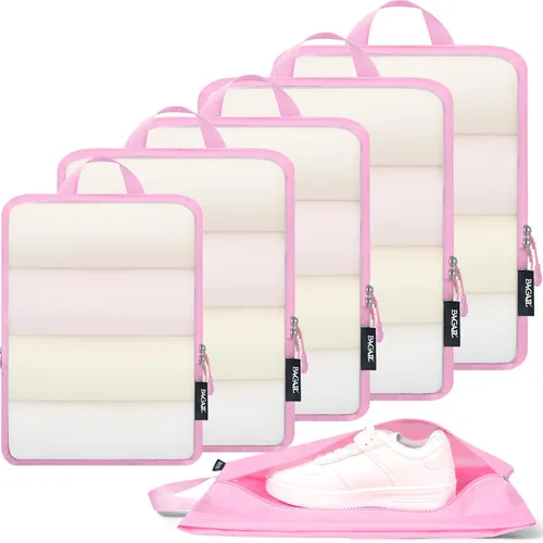 Miniatura 55 de BAGAIL 4 Set/6 Set Ultraligero Compresión Embalaje Cubos Organizador de Embalaje para Accesorios de Viaje Equipaje Maleta Mochila