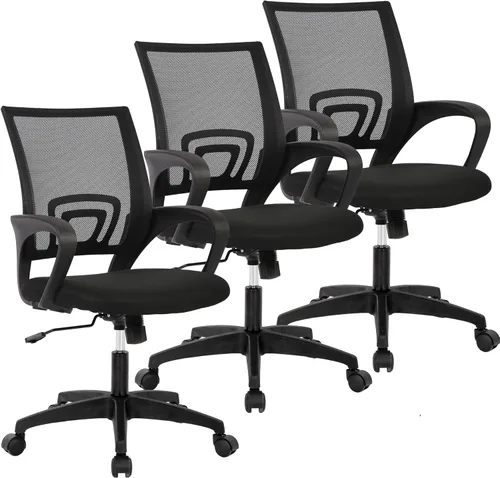 Miniatura 22 de PayLessHere Silla de oficina en casa, silla de escritorio para computadora, silla ergonómica ajustable, soporte lumbar, reposabrazos ejecutiva