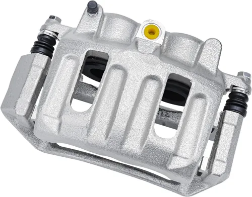 Miniatura 4 de Detroit Axle - Pinza de freno de disco delantera del lado del conductor + pastillas de freno de cerámica con repuesto de hardware para Ford F-150