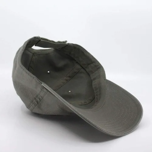 Miniatura 3 de Gorra de béisbol ajustable clásica de sarga de algodón lavado de perfil bajo