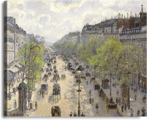 Miniatura 734 de A&T ARTWORK Campo de trigo con cipreses de Van Gogh Las reproducciones de arte clásico mundial, impresiones en lienzo giclée para decoración