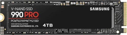 Miniatura 12 de Samsung 990 Pro 1TB Gen4 NVMe SSD 7450MB/s 6900MB/s R/W 1550K/1200K IOPS 600TBW 1.5M Hrs MTBF para PS5 5 años