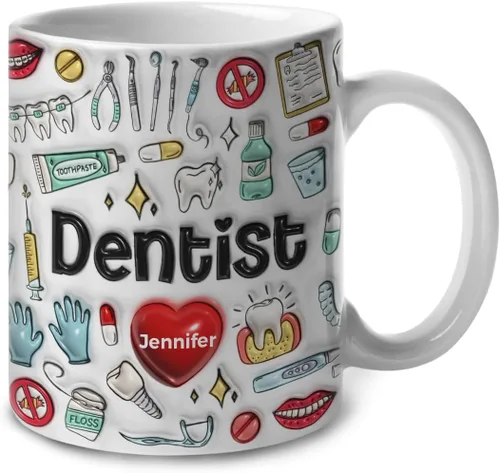 Miniatura 8 de Lotacy Regalos del profesor de arte, taza de café impresa 2D modificada para requisitos particulares del profesor de arte con su