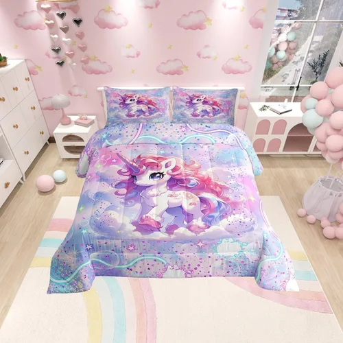 Miniatura 9 de Castle Fairy Juego de edredón con estampado azteca occidental, juego de ropa de cama geométrica a rayas marrones para niños y adolescentes