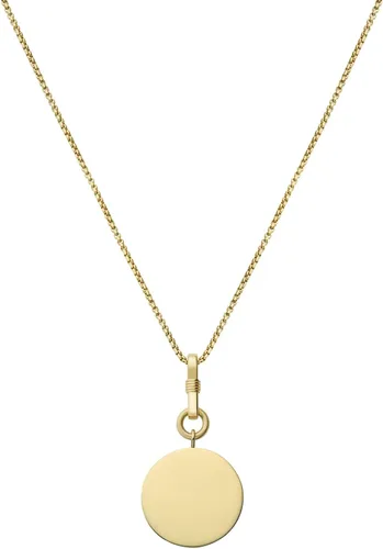 Miniatura 2 de Fossil - Collar con colgante de acero inoxidable en tono dorado para mujer