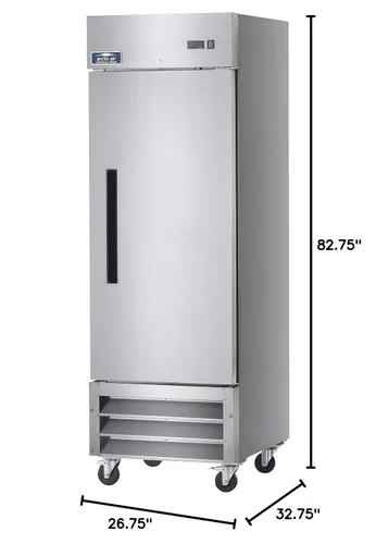 Miniatura 2 de Arctic Air AR23 26.75" One Section Reach-in Commercial Refrigerator, 23 cu. ft, Single Solid Door, Stainless-Steel
