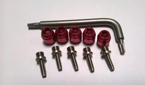 Manguera con freno de disco hidráulico, sigiloso, paquete de ajuste para manguera: incluye 5 roscas de manguera con púas, 5 complementos de ajuste,