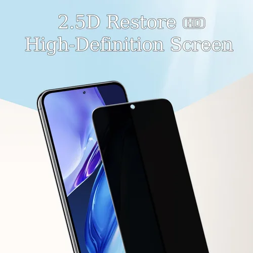 Miniatura 3 de Paquete de 3 protectores de pantalla de privacidad para Samsung Galaxy S23 5G, película de vidrio templado privado antiespía, compatible