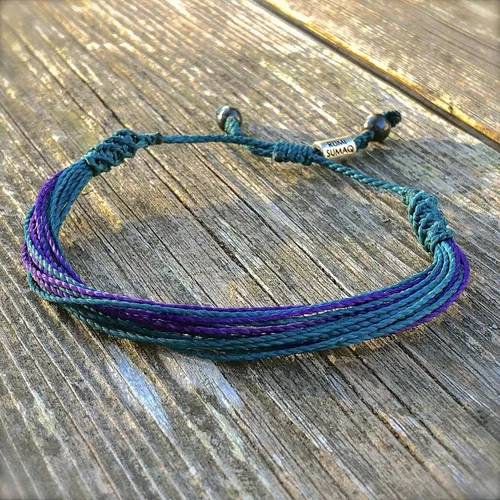 Miniatura 185 de Rumi Sumaq Pulsera de concientización para hombres, mujeres y niños – Pulsera de apoyo tejida ajustable anudada a mano – Pulsera de conciencia sutil