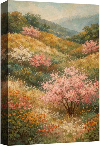 Miniatura 27 de SIGNFORD Lienzo decorativo para pared de sala de estar, dormitorio, hogar, obras de arte, bosque abstracto, listo para colgar, 16 x 24 pulgadas