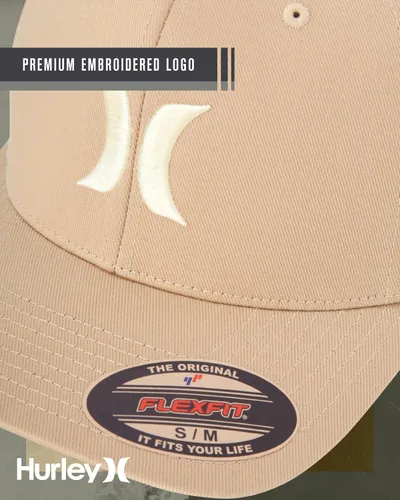 Miniatura 83 de Hurley Gorra de béisbol para hombre - Flexfit - Gorras de béisbol ajustadas para hombre (tamaños: S-XL)