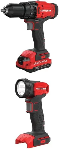 Miniatura 4 de CRAFTSMAN V20 - Juego de taladro/destornillador inalámbrico (CMCD700C1)