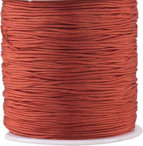 Miniatura 41 de KONMAY 1 rollo de cuerda de nailon para hacer pulseras de 150 yardas, trenzado de nailon Shamballa Macramé/cordón de cuentas de 0.4mm, cordón