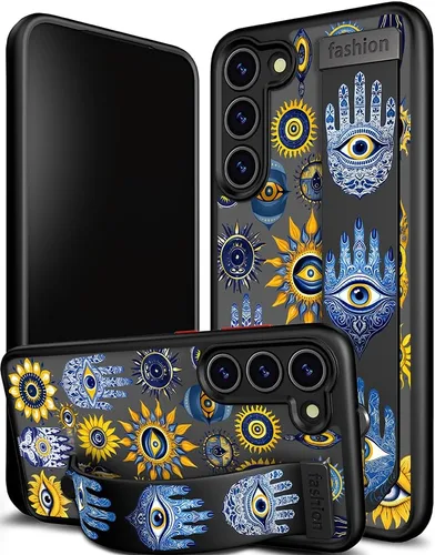 Miniatura 119 de Compatible para Samsung Galaxy S23 Funda Bonita con Correa Soporte Dedo Kickstand, Fundas de Silicona Geniales de Diseñador Funda Cover - Mariposa