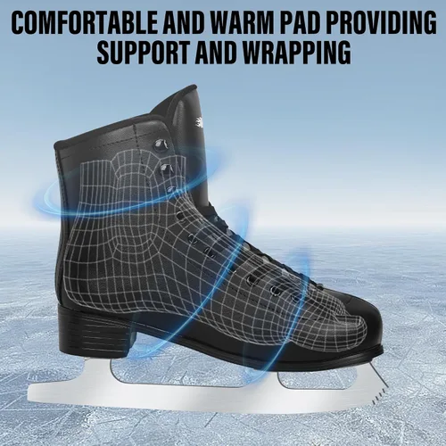 Miniatura 3 de Ice Skates for Women, Adult Figure Skates for Men, Figure Skating Shoes with Velvety Lining for Indoor& Outdoor Rink,Ice Skates Size 5 6 7 8 9 10 11