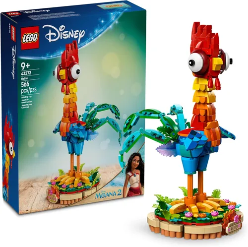LEGO Disney Moana 2 Heihei - Juguete de construcción para niños, niñas y niños, a partir de 9 años - Regalo para cumpleaños - Juguete de Moana y