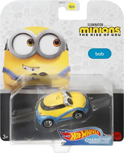 Miniatura 4 de Hot Wheels Caracteres Cars Minions El ascenso de Gru Bob Escala 1:64 Vehículo DieCast 4/6