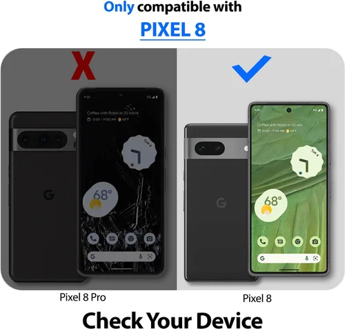 Miniatura 6 de Whitestone DOME GLASS [cobertura completa perfecta] Protector de pantalla de vidrio templado para Google Pixel 8 con lámpara UV [2 unidades]