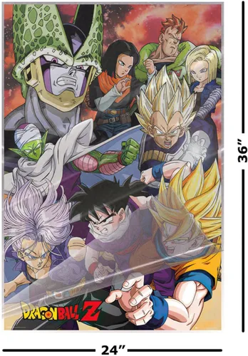 Miniatura 2 de Dragonball Z - Póster impreso para serie de televisión (personaje de la Saga de Celdas (Tamaño: 24 x 36 pulgadas) (póster laminado)