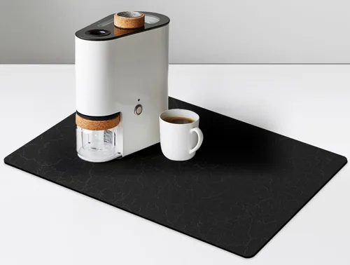 Miniatura 14 de Alfombrilla Divertida para Cafetera - Bandeja Espresso para Barra de Café Bajo Alfombrilla para Cafetera, Alfombrilla para Cafetera para Encimera