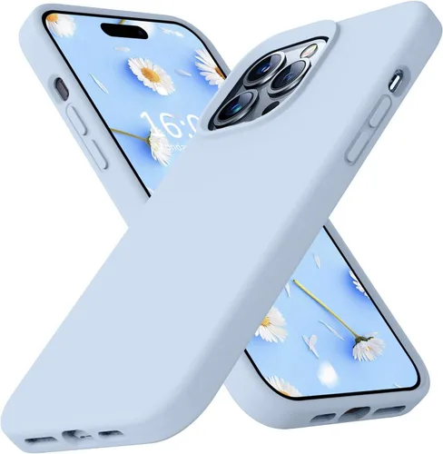 Miniatura 79 de Funda compatible con iPhone 13 de 6.1 pulgadas, de silicona líquida premium [forro de microfibra suave antiarañazos], goma de gel, protección Uva