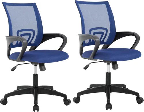 Miniatura 13 de PayLessHere Silla de oficina en casa, silla de escritorio para computadora, silla ergonómica ajustable, soporte lumbar, reposabrazos ejecutiva