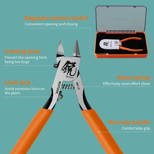 Miniatura 5 de RUITOOL Pinzas de modelo, herramientas de modelo para avanzados para reparar y arreglar modelos de plástico, pinza de modelo de hoja única