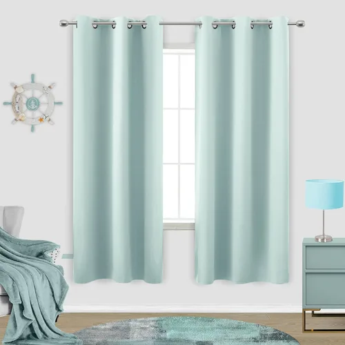 Miniatura 61 de Cortinas opacas de 72 pulgadas extra anchas para dormitorio, puerta corrediza de vidrio y patio, 2 paneles con ojales para oscurecer ventana grande
