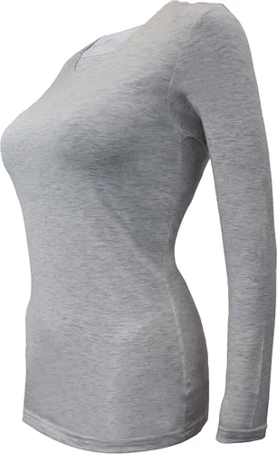 Miniatura 58 de Natural Uniforms Camiseta Under Scrub para mujer, cuello redondo, manga larga, paquete de 3, paquete múltiple de 3