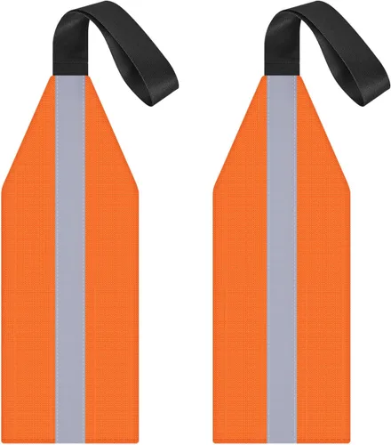 Miniatura 8 de Frienda Bandera de viaje de seguridad de 2 piezas para kayak, canoa, bandera de advertencia con cincha para kayak, SUP, remolque, canoas, camión