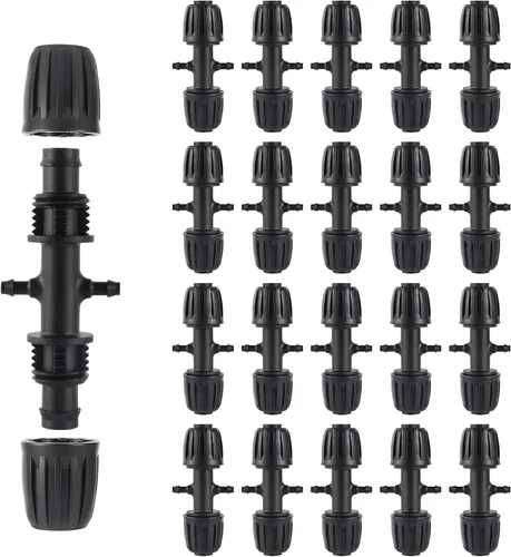 Miniatura 6 de Accesorios de tubería de riego de 1/2 pulgada para (1/2 pulgada de diámetro interior x 0.6-0.63 pulgadas de diámetro) 0.630 in de tubería de goteo