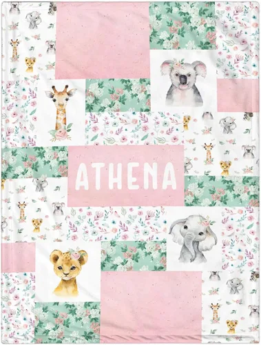Miniatura 33 de Manta de bebé personalizada para niñas y niños, manta de bebé personalizada con nombre, mantas personalizadas con nombre para niños, manta de Lindas