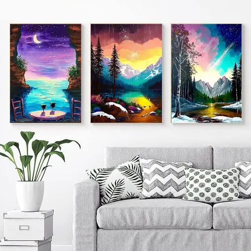 Miniatura 7 de EWJRNSF Kits de pintura de diamantes 5D para adultos principiantes, juegos de arte de diamantes, pintura de gemas y manualidades, decoración