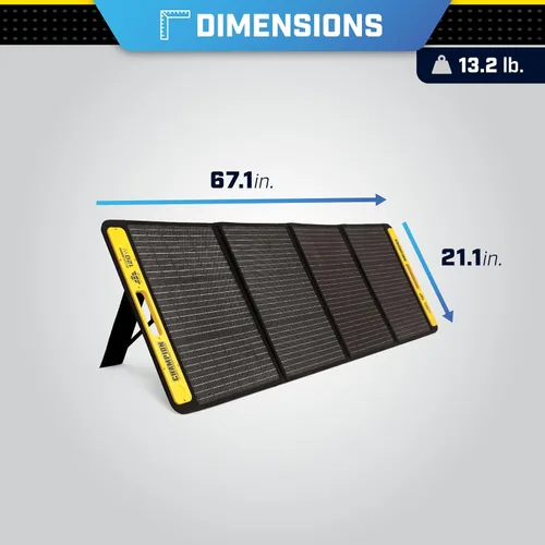 Miniatura 6 de Champion Power Equipment 201246 Paneles solares plegables portátiles de 120 vatios con cable de extensión y soporte