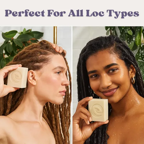 Miniatura 6 de Vegan Loc Shampoo Bar – Champú clarificador de rastas de lavanda sin residuos, hecho para el cuidado del cabello de las rastas