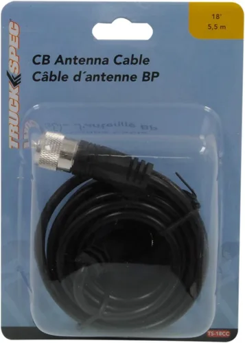 Miniatura 6 de Cobra Radio CB inalámbrica para todo camino 75 + cable coaxial RG-58A/U de 18 pies con conectores Pl-259