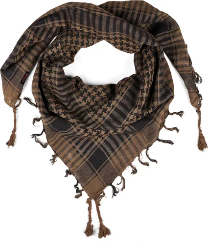 Miniatura 74 de LOVARZI Shemagh Cottons Arab Keffiyeh - Bufanda militar táctica para cabeza y cuello