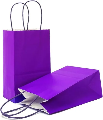 Miniatura 40 de AZOWA Bolsas de regalo de papel kraft negro con asas (negro, 12 piezas, 5 x 3.1 x 8.2 pulgadas)