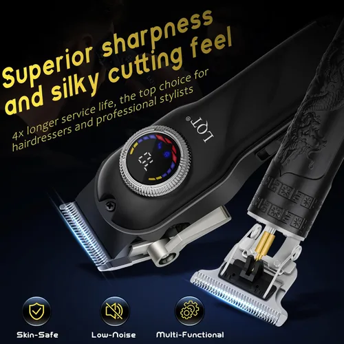 Miniatura 2 de Hair Clippers for Men Cordless, 4-Piece Grooming Kit with LED Display, Gift for Him - Includes Clippers, Trimmer, Foil Shaver & Nose Trimmer