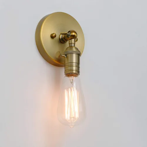 Miniatura 7 de Permo Vintage lámpara estilo candelabro de metal industrial para montar en pared, 60.00watts Antiguo